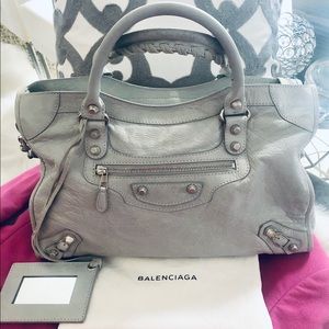 LTD Edition BALENCIAGA CITY Lambskin Leather Bag